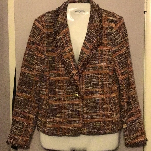 Joan Rivers Jackets & Coats New Joan Rivers Boucle Knit Jacket Szm